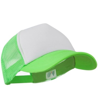 Baseball Caps Cotton Trucker Cap - Neon Green - CT120ZF9CSR $11.37