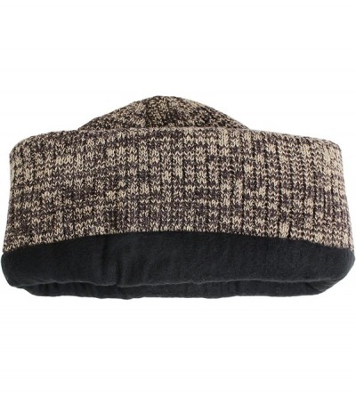 Skullies & Beanies Classic Thinsulate Ribbed Cable Knit Beanie Hat- Warm Acrylic Cuff Winter Cap - Brown - CK1868LHX5M $11.85