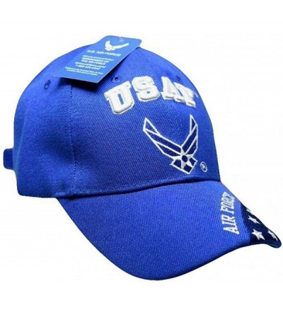Skullies & Beanies U.S. Air Force Wings USA Flag Royal Blue Embroidered Cap Hat 603GA - CS18DLCZ3R5 $11.75