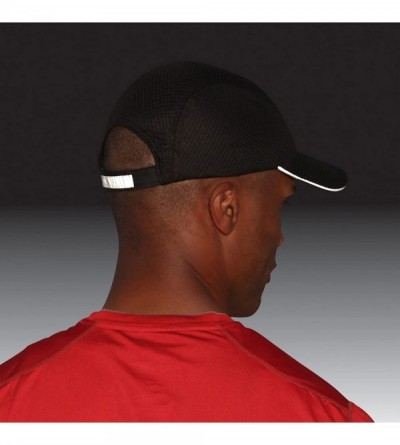 Baseball Caps Race Day Performance Running Hat - The Lightweight- Quick Dry- Sport Cap for Men - Black / Silver Logo - CM1257...