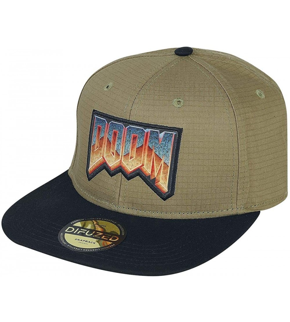Baseball Caps Difuzed Doom Snapback Cap Eternal - Retro Logo Berretti Cappelli - CI18XL9I6SK $16.00