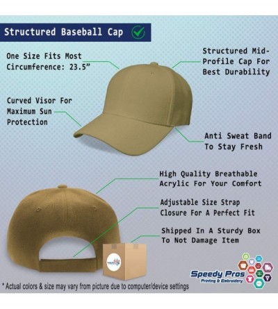 Baseball Caps Custom Baseball Cap Taxi Embroidery Dad Hats for Men & Women Strap Closure - Khaki - CY18SDYOEZ0 $27.54