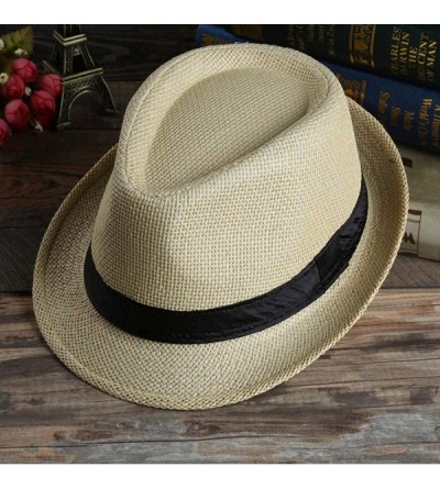 Sun Hats Unisex Summer Round Shape Sunscreen Patchwork Beach Hat Sun Hats - Apricot - CV18RDY72SE $19.33