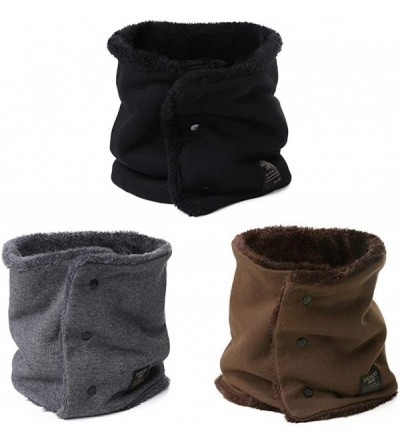 Newsboy Caps Unisex Knit Beanie Visor Cap Winter Hat Fleece Neck Scarf Set Ski Face Mask 55-61cm - 99718-brown - CO18LL4KSL8 ...