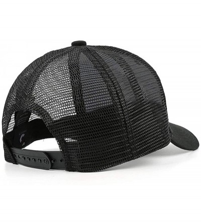 Baseball Caps Hat Unisex Man Cute Cap Adjustable Mesh Driving Baseball Hat - Black-97 - C018USDAA0U $12.55
