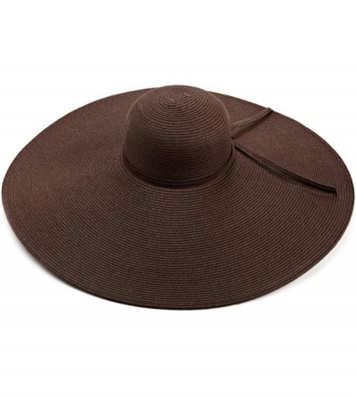Sun Hats Women's Ultrabraid X Large Brim Hat - Chocolate - CW1143BNX1R $72.13