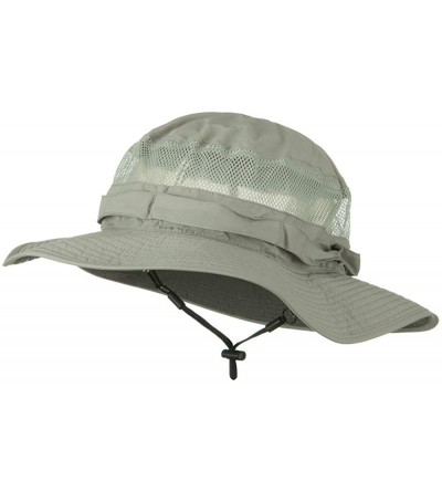 Sun Hats UV 50+ Side Mesh Talson Bucket Hat - Grey - C811J5ZFWDD $62.17