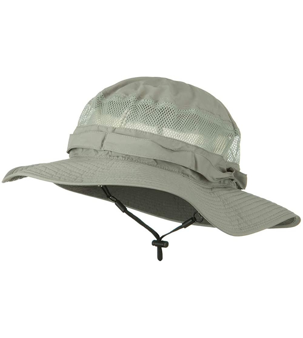 Sun Hats UV 50+ Side Mesh Talson Bucket Hat - Grey - C811J5ZFWDD $31.49