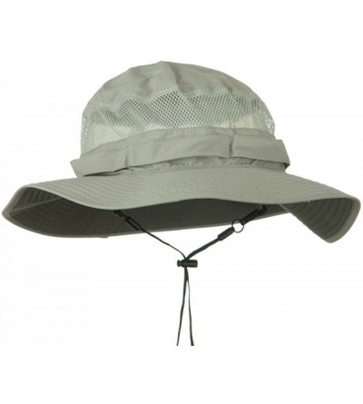 Sun Hats UV 50+ Side Mesh Talson Bucket Hat - Grey - C811J5ZFWDD $31.49