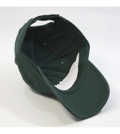 Baseball Caps Classic Washed Cotton Twill Low Profile Adjustable Baseball Cap - Dark Green - C512EL7HF1L $15.03