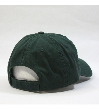 Baseball Caps Classic Washed Cotton Twill Low Profile Adjustable Baseball Cap - Dark Green - C512EL7HF1L $15.03