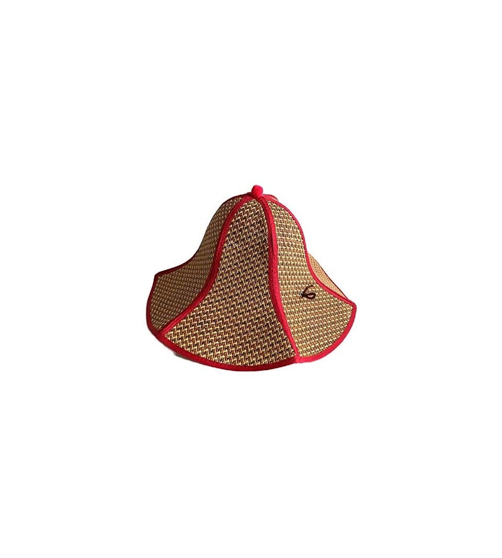 Sun Hats Chinese Cap Floppy Straw Hat Large Brim Sun Hat Women Summer Beach Cap Big Foldable Fedora Hats - CQ18O2NX4UZ $10.58
