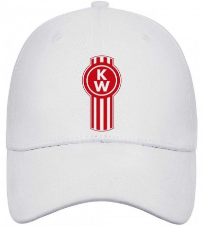 Baseball Caps Unisex Men's Baseball Hats Vintage Adjustable Mesh Driving Kenworth-w900-Trucks-Flat Cap - White-42 - CA18UW268...