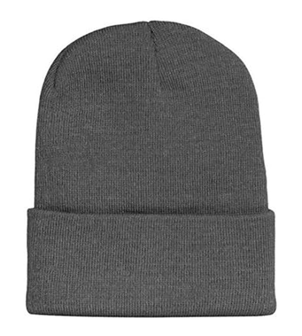 Skullies & Beanies Hll Durable Winter Hats For Women/Men Warm Soft Cap- Great Winter accessories - Grey - CH188RIHLET $11.33