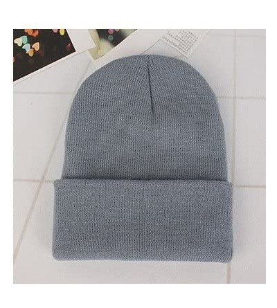 Skullies & Beanies Hll Durable Winter Hats For Women/Men Warm Soft Cap- Great Winter accessories - Grey - CH188RIHLET $11.33