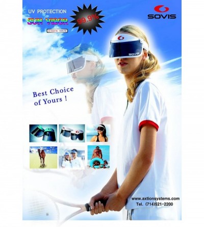 Visors Sovis Orange Extended Length 97.2% & up UV Solar Visor Worldwide Patented - CB116NX1ACB $29.97
