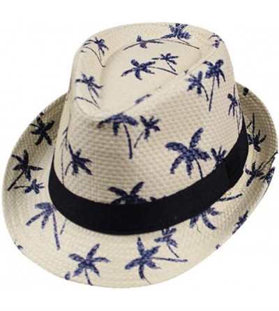 Berets Womens Sun Hat Floppy Foldable Ladies Women Maple Leaf Straw Beach Summer Hat Cap - Beige - CU18IQ8SWT7 $18.05