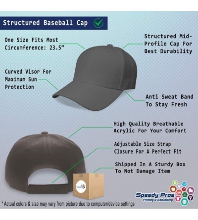 Baseball Caps Custom Baseball Cap Crab Style C Embroidery Acrylic Dad Hats for Men & Women - Dark Grey - C518SE2SEH0 $13.01