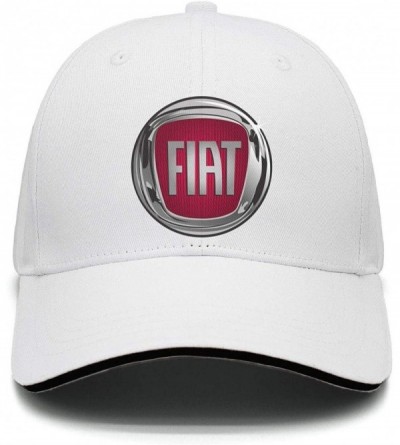 Baseball Caps Fiat-Automobiles-Logo- Mens Womens Washed Rock Cap Stylish Hip Hop Hat Rugged - Fiat Automobiles Logo-58 - CE18...