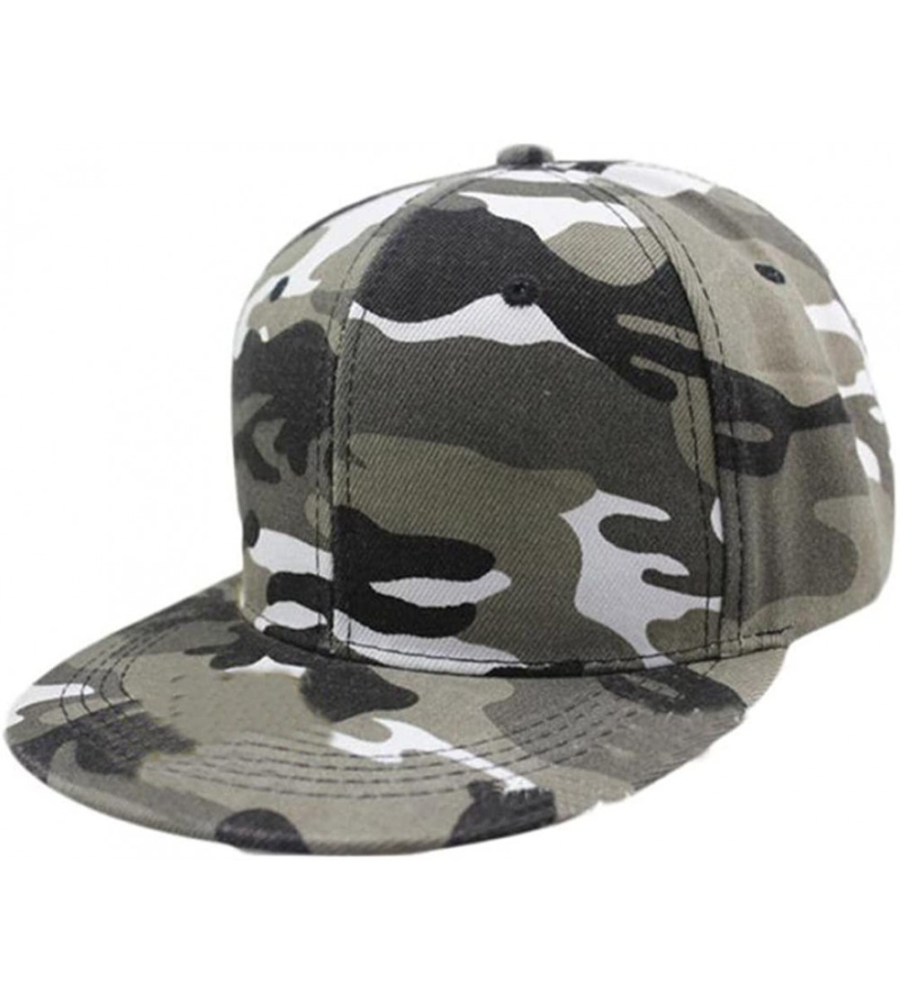 Baseball Caps Caps- 2016 Fashion Unisex Camouflage Baseball Cap Hip Hop Dance Hat Cap - Grey - CJ12DYA5YSL $17.24
