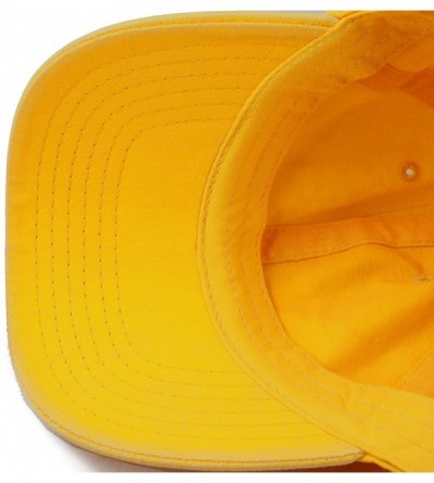 Baseball Caps 100% Cotton Pigment Dyed Low Profile Dad Hat Six Panel Cap - 1. Gold - CI18IQDLH0I $9.01