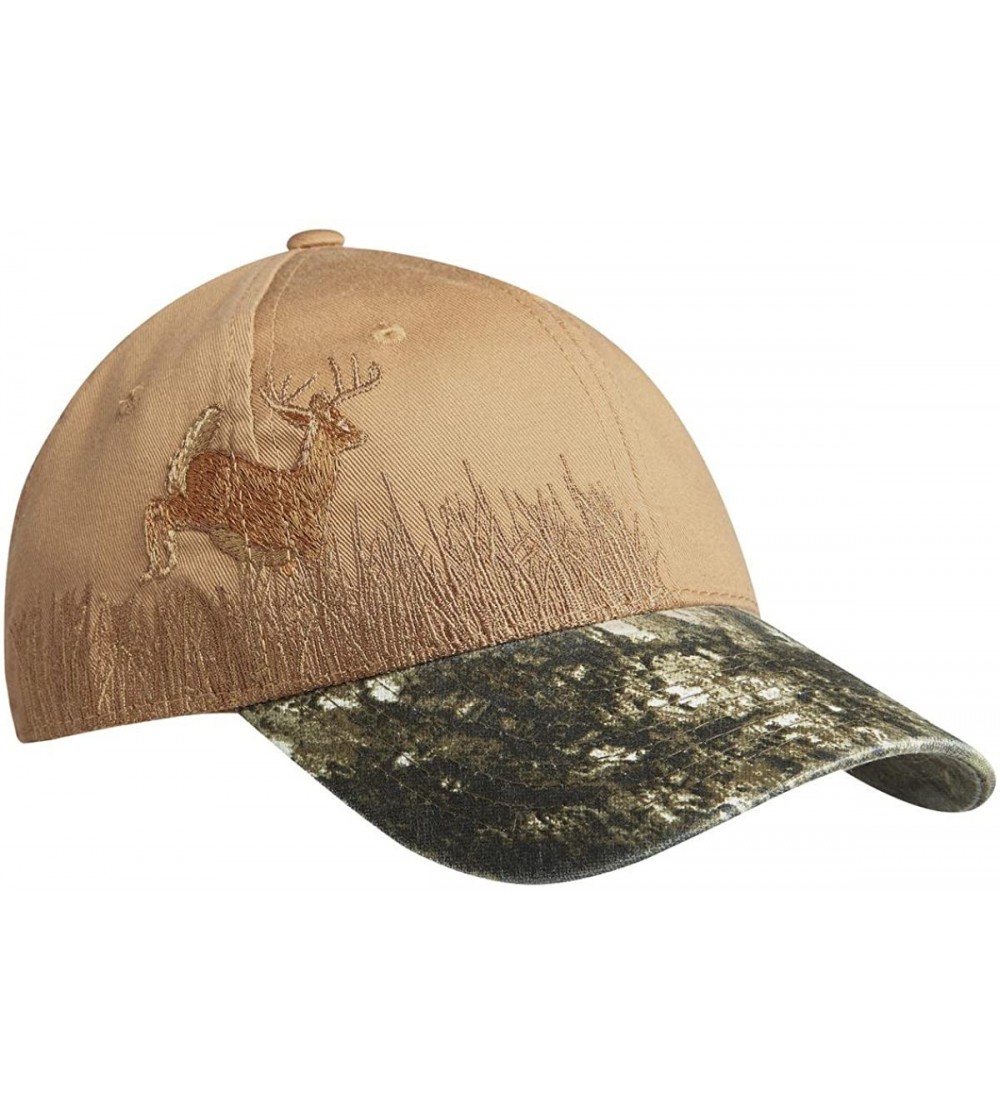 Baseball Caps Embroidered Camouflage Cap - Mossy Oak New Break-up/Tan/Deer - CM180AKQQ5C $13.71