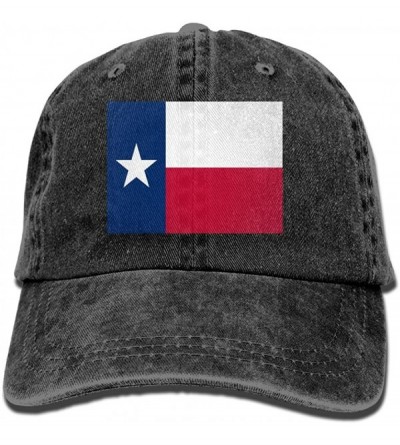 Baseball Caps LINGMEI Flag Of Texas Unisex Adult Denim Dad Baseball Hat Sports Outdoor Cowboy Cap For Men and Women - Black -...