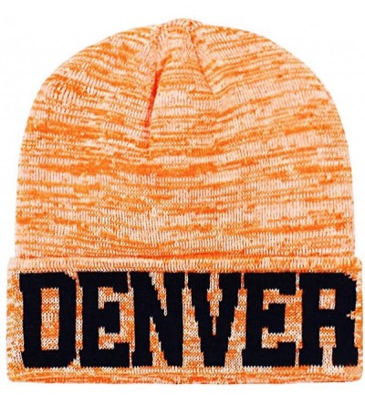 Skullies & Beanies Classic Cuff Beanie Hat Ultra Soft Blending Football Winter Skully Hat Knit Toque Cap - Sf200 Denver - CO1...