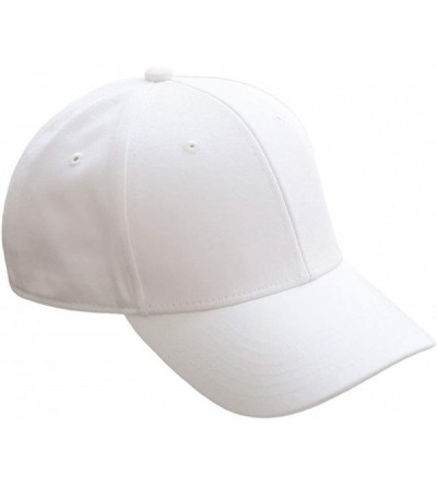 Baseball Caps Cotton Golf Cap Mens Womens Sun Hat Outdoor Sports Baseball Running Performance Cap White 56-60CM - C818K7GO9Q9...