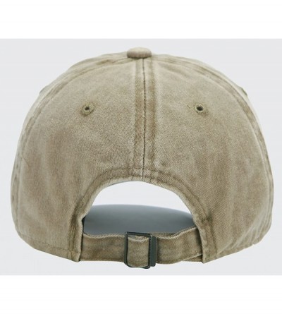 Baseball Caps Men Women Plain Cotton Adjustable Washed Twill Low Profile Baseball Cap Hat(A1008) - A-khaki - CU18CRYXELQ $12.82
