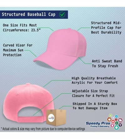 Baseball Caps Custom Baseball Cap Pineapple Embroidery Dad Hats for Men & Women Strap Closure - Soft Pink - C011MQP6RL5 $16.77