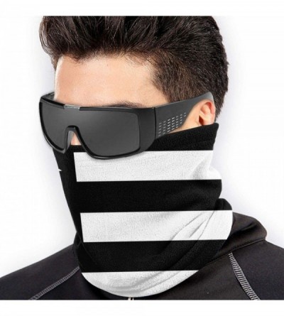 Balaclavas American Flag Face Mask Bandanas Neck Gaiter Warmer Windproof Mask Dust Protect Face Mask Bandana - Black-16 - C41...