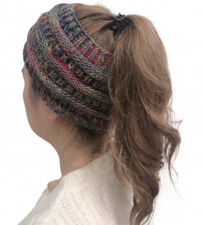 Skullies & Beanies Women Winter Stretchy Soft Knitted Comfort Beanie Hats Skullies Cap Ear Warmer Headband (Gary/multi) - CL1...