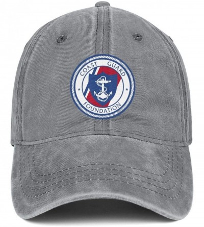 Baseball Caps Custom Men Jeans Dad Hat Unisex Coast Guard Foundation Adjustable Womens Baseball Cap Trucker Cap - C518Y2660UU...