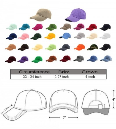 Baseball Caps Baseball Caps 100% Cotton Plain Blank Adjustable Size Wholesale LOT 12 Pack - Forest Green - CF18ILQ3N9W $39.23