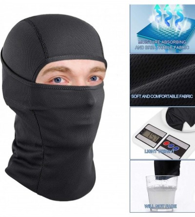 Balaclavas Balaclava Face Mask UV Protection Windproof Sun Hood for Men Women - Black - CA1924DXDC7 $10.50