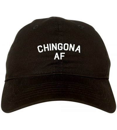 Baseball Caps Chingona AF Spanish Slang Mexican Dad Hat Baseball Cap - Black - CK18CAC2G5O $17.01