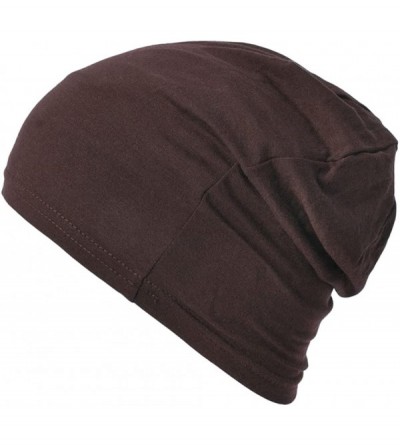 Skullies & Beanies Mens Sports Thermal Beanie - Womens Fitness Cap Fast Dry Hat Made in Japan Gym - Brown - CL11BAI4WO7 $12.11