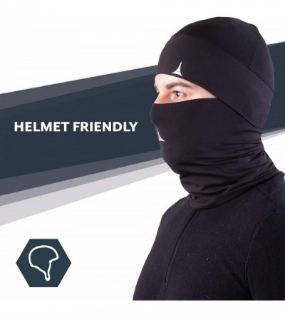 Balaclavas Face Mask Bandana + Helmet Liner Skull Cap Beanie Anti Dust- Wind & Cycling Pack - Black - C318AIMC00R $18.28