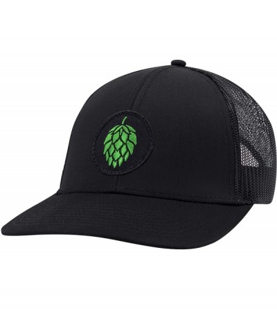 Baseball Caps Hops Hat - Beer Trucker Hat Baseball Cap Snapback Golf Hat (Black) - CE18WMDNEI9 $17.13