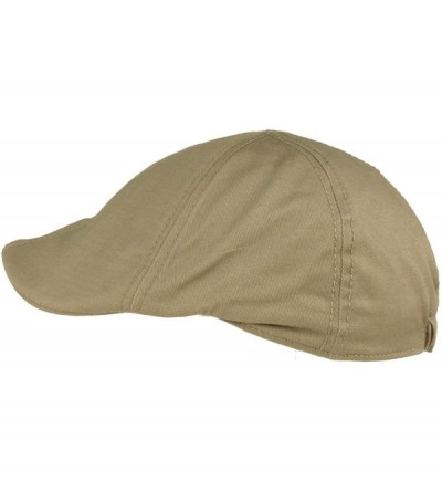 Baseball Caps Men's 100% Cotton Duck Bill Flat Golf Ivy Driver Visor Sun Cap Hat - Gray - CA11KZ6SL8T $11.39