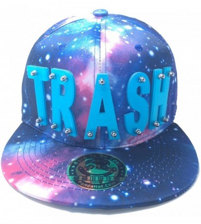 Baseball Caps Trash HAT in Galaxy Blue - Sparkling Blue - CA188985TSE $60.65