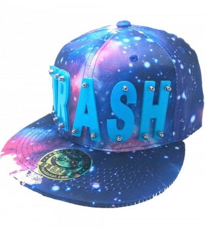 Baseball Caps Trash HAT in Galaxy Blue - Sparkling Blue - CA188985TSE $25.21
