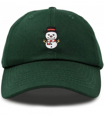 Baseball Caps Cute Snowman Hat Ladies Womens Baseball Cap - Dark Green - CJ18ZYCY8DK $14.98