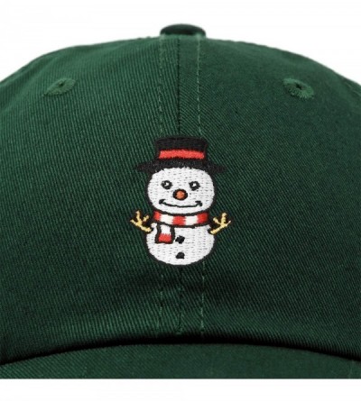 Baseball Caps Cute Snowman Hat Ladies Womens Baseball Cap - Dark Green - CJ18ZYCY8DK $14.98