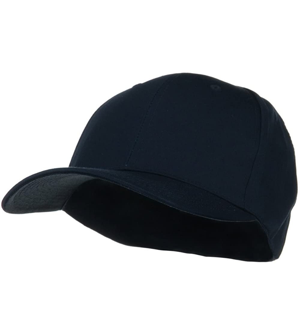 Baseball Caps Extra Size Fitted Cotton Blend Cap - Navy - CR1173OXPXH $21.32