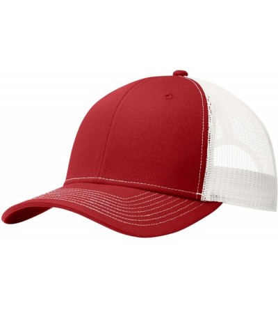 Baseball Caps Mens Snapback Trucker Cap (C112) - Flame Red - C318K29YM72 $8.91