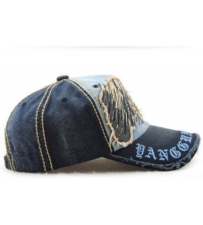 Baseball Caps Men's Vintage Adjustable PU Leather Baseball Cap Dad Hat - Dark Brown - CB18E7NLOLL $9.59