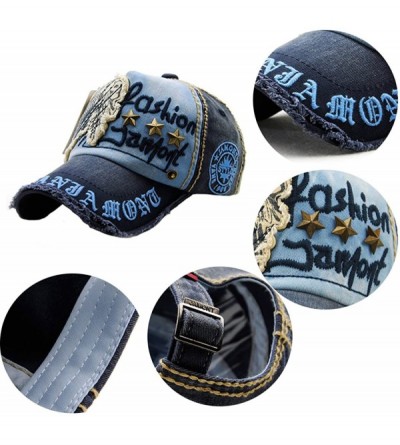 Baseball Caps Men's Vintage Adjustable PU Leather Baseball Cap Dad Hat - Dark Brown - CB18E7NLOLL $9.59