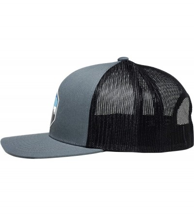Baseball Caps Trucker Hat - Mountain Sky - Graphite/Black - CY18GO8G0E9 $21.56